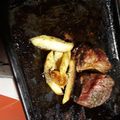 El cooksnap de Gabriela Sanz cuando hizo Tapa de asado inyectada con cerveza y papas, batatas al horno.