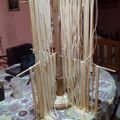 El cooksnap de luis cuando hizo Tallarines caseros.