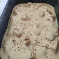 El cooksnap de Fernando del Junco Mendoza cuando hizo Filetes de pechuga de pollo en salsa de queso.