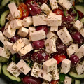 El cooksnap de Arianne cuando hizo Ensalada Griega.