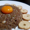 El cooksnap de Belén cuando hizo Steak Tartar (tradicional).