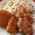 El cooksnap de Alejandra Cuevas cuando hizo Pollo agridulce oriental.