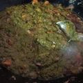 Divyanka Dutt's cooksnap of when they made Saag.