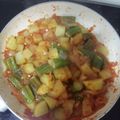 El cooksnap de cocina cuando hizo Ocra o quingombós en pisto.