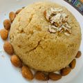 Urooj Fatima Siddiqui's cooksnap of when they made Sooji ka sheera (14 August theme).