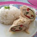 El cooksnap de Karito Wong cuando hizo Enrollado de pollo con espinaca y queso.
