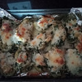 El cooksnap de Estefania cuando hizo Patata rellena de espinacas.