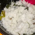 Cooksnap dari Ria Maulana untuk resep Nasi uduk magicom alias sego goreh (vers bhs jawa)