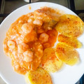 El cooksnap de Maria Jose Pagan Espejo cuando hizo Merluza en salsita con gambas 🐟🦐.