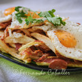 El cooksnap de Fernando Caballer Carbonell cuando hizo Huevos estrellados con virutas de jamón.