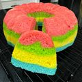 Cooksnap dari DiscoQueen untuk resep 234. Bolu Kukus Santan Pelangi