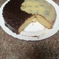 El cooksnap de Fran cuando hizo Bizcocho bañado en chocolate.
