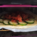 El cooksnap de Maria Mesa cuando hizo Tarta de tomate y calabacín.