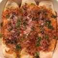 Lindsay's cooksnap of when they made Beef and Sausage Sloppy Joe Cannelloni.