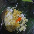 Cooksnap dari Titi Rhisma untuk resep Nasi bakar ayam suwir kemangi bumbu kuning 🧡
