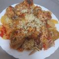 صورة من ام صغيري عمورة ، شاركها بعد تجربة وصفة لحم محمر في الفور مع البطاطا بتتبيلة بنينة 🍗🍖