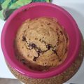 El cooksnap de Isabel Fierro cuando hizo Skillet cookie saludable en Airfryer con helado de frambuesa.