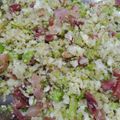 El cooksnap de silvia cuando hizo Falso arroz de coliflor y brócoli.
