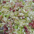 El cooksnap de silvia cuando hizo Falso arroz de coliflor y brócoli.