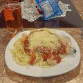 El cooksnap de Ivan Camilo Duran cuando hizo Pasta en salsa de soya y camarones .