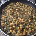 El cooksnap de Mari Jose Fraidia cuando hizo Espinacas con garbanzos.