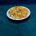 Juhi Prakash Sewani 's cooksnap of when they made Wai wai chaat.