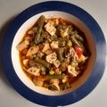 Cooksnap από Argiro Glyka στη συνταγή Πολύχρωμη σούπα με κρουτόν τυριού