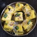Nita Mavani 's cooksnap of when they made સેન્ડવિચ ઢોકળા (Sandwich Dhokla Recipe In Gujarati).