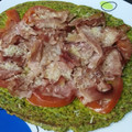 El cooksnap de Miguelo Ferrer Alberich cuando hizo Pizza con base de brócoli blanco.