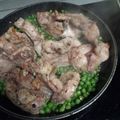 El cooksnap de Rosario Vergara Olea cuando hizo Conejo a la plancha con acompañamiento de guisantes y huevo.
