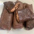 Cooksnap dari MiNie untuk resep Dadar Gulung Coklat isi Keju - DEBM | KETO Friendly