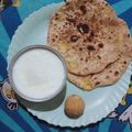 Manoj gokhale का कुकस्नैप जब उन्होंने आलू का पराठा (aloo ka paratha recipe in Hindi) बनाया था।