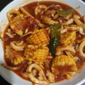 Cooksnap dari Lina Huang untuk resep Cumi Jagung Saus Padang