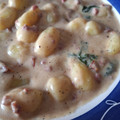 El cooksnap de Vanessa G cuando hizo Ñoquis en salsa de jamón y tomate seco.