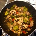 Tom Corbett's cooksnap of when they made Ginger Beef & Broccoli.