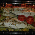 El cooksnap de Javi Chef cuando hizo Merluza al horno con guarnición de patatas y tomate asado.