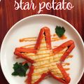 Cooksnap dari Rismadama untuk resep Kentang Sosis Panggang aka. Star Potato Sausage