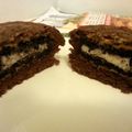 Donavan's cooksnap of when they made Brenda's Peanut butter Oreo Brownies.