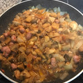 El cooksnap de pich cuando hizo Berenjenas en salsa con queso.