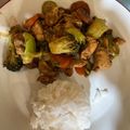 El cooksnap de Pily Guerrero cuando hizo Pollo teriyaki con verduras.