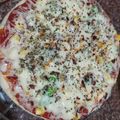 mitu madlani's cooksnap of when they made વેજ ચીઝ પીઝા (Veg. Cheese Pizza Recipe In Gujarati).