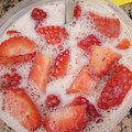 El cooksnap de Virginia. cuando hizo Fresas con leche.
