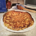 El cooksnap de Catta cuando hizo Tortilla con dos quesos y garbanzos.