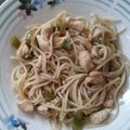 El cooksnap de Tito Lorenzo cuando hizo Espaguetis fritos con pollo y soja.