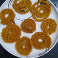 parita ganatra's cooksnap of when they made ઘઉંના લોટની ચકરી.
