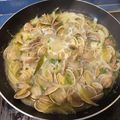 El cooksnap de Luisa Hurtado cuando hizo Almejas a la marinera.