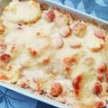Mónika Gyurászné Cooksnap-ja, amikor elkészítette a(z) Sajtos rakott krumpli virslivel receptet.