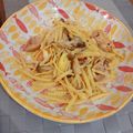 LISA MAMA 的 蒜味橄欖油雞肉義大利麵 cooksnap