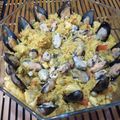 El cooksnap de Jorge cuando hizo Paella de mariscos.