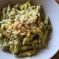 Bella's cooksnap of when they made Pesto pasta.